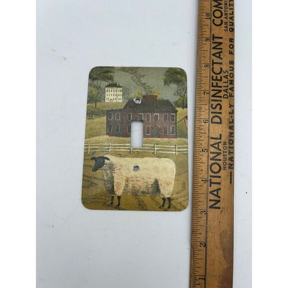 Single Light Switch Cover With English Country Side  Farmhouse - Picture 1 of 1
